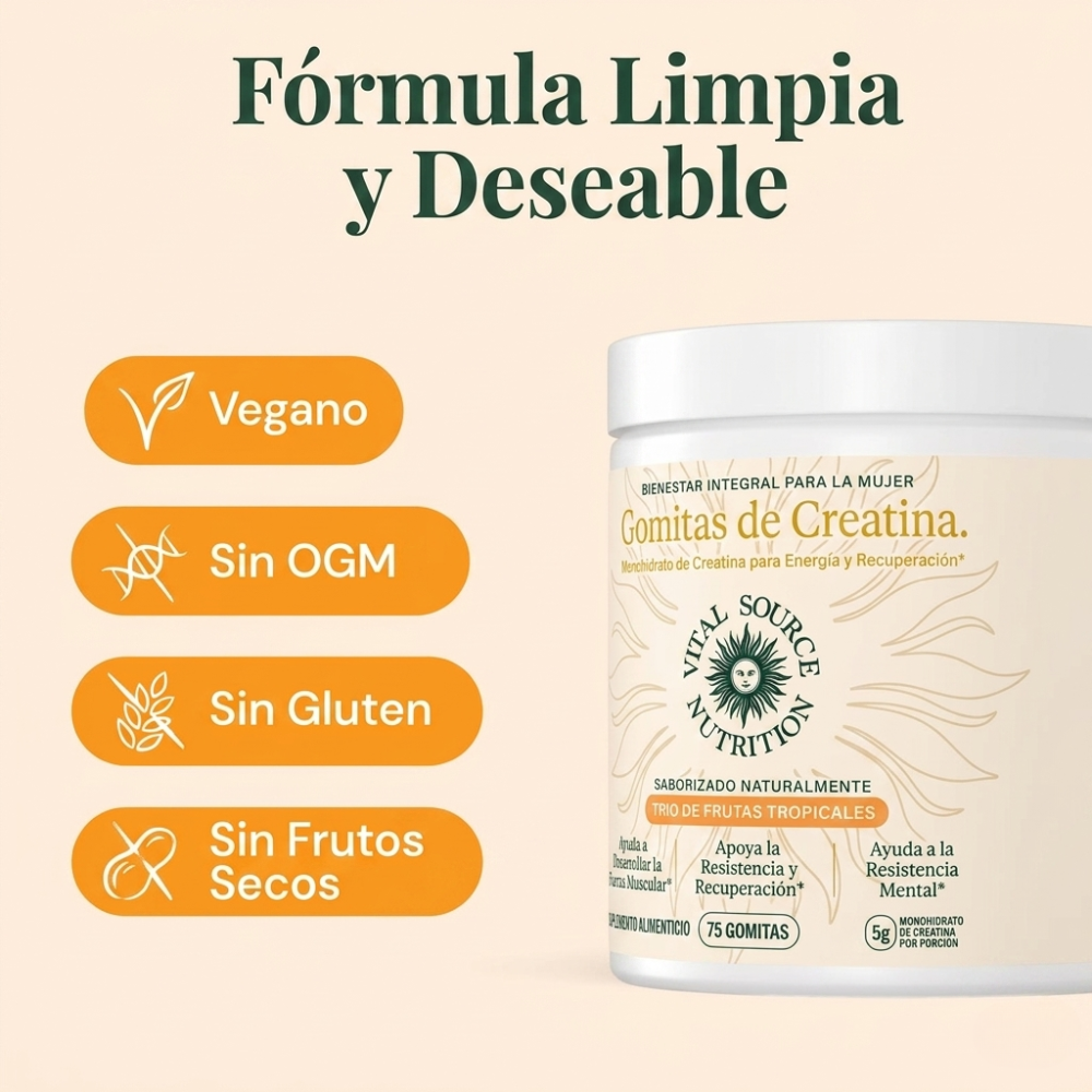 Gomitas Creatine Women — Glúteos y Piernas Firmes en 2 Semanas 🍑