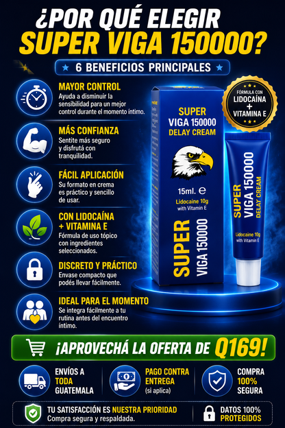 Crema Retardante Super Viga 150000