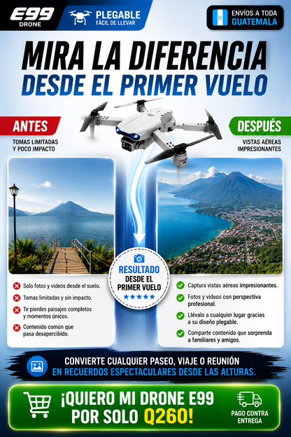 DRONE E99 CON DOBLE CAMARA
