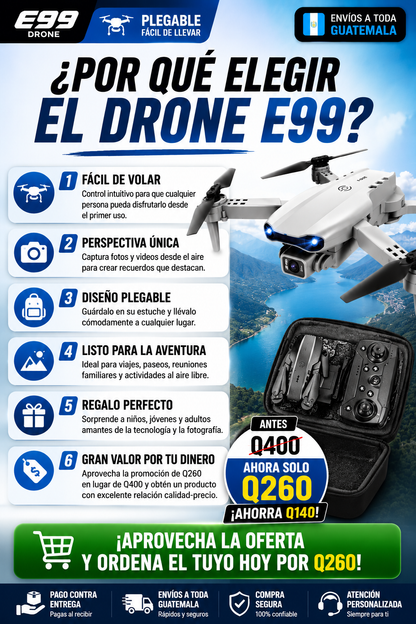 DRONE E99 CON DOBLE CAMARA