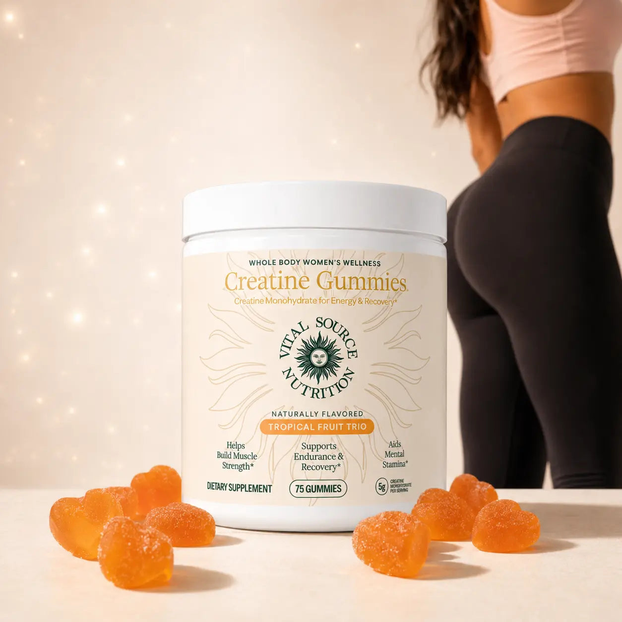 Gomitas Creatine Women — Glúteos y Piernas Firmes en 2 Semanas 🍑
