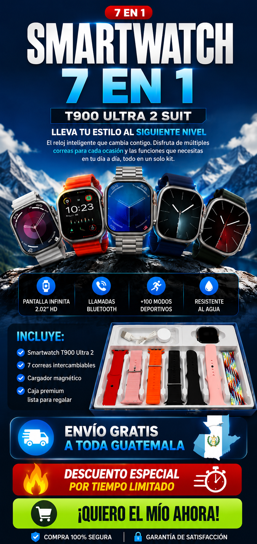 SMARWATCH T900 ULTRA 2 SUIT.