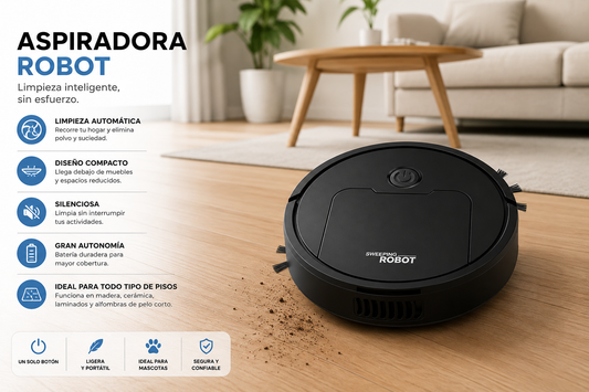 Robot Aspiradora Inteligente – Recargable USB
