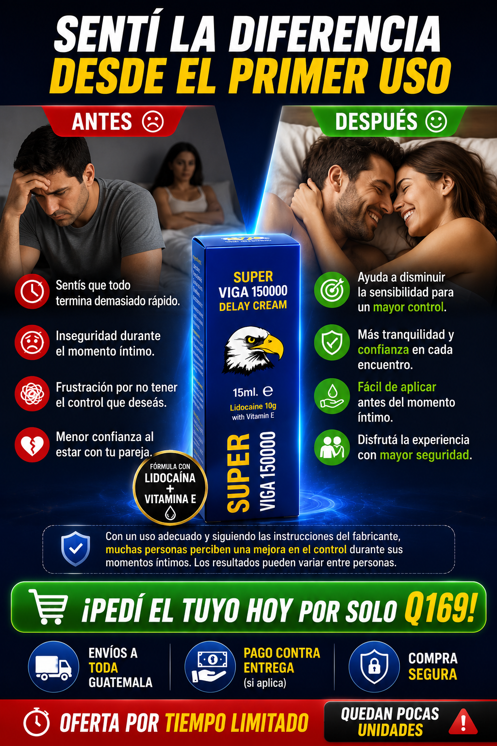 Crema Retardante Super Viga 150000