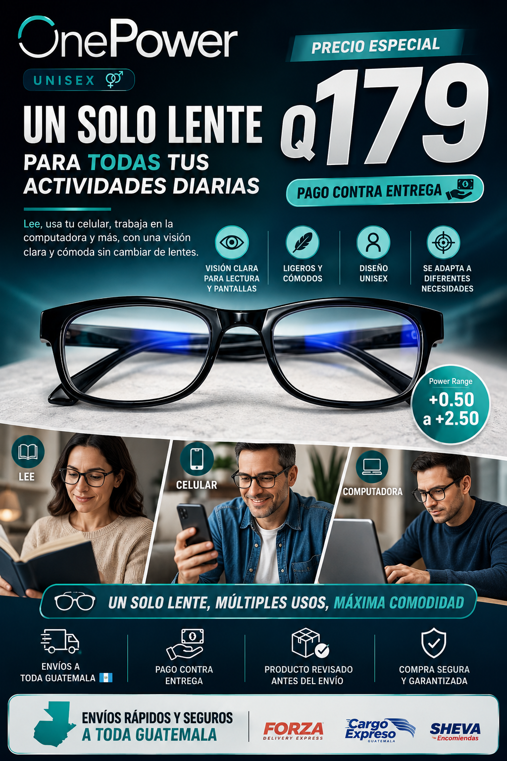 FocusOne® | Lente de lectura multifocal