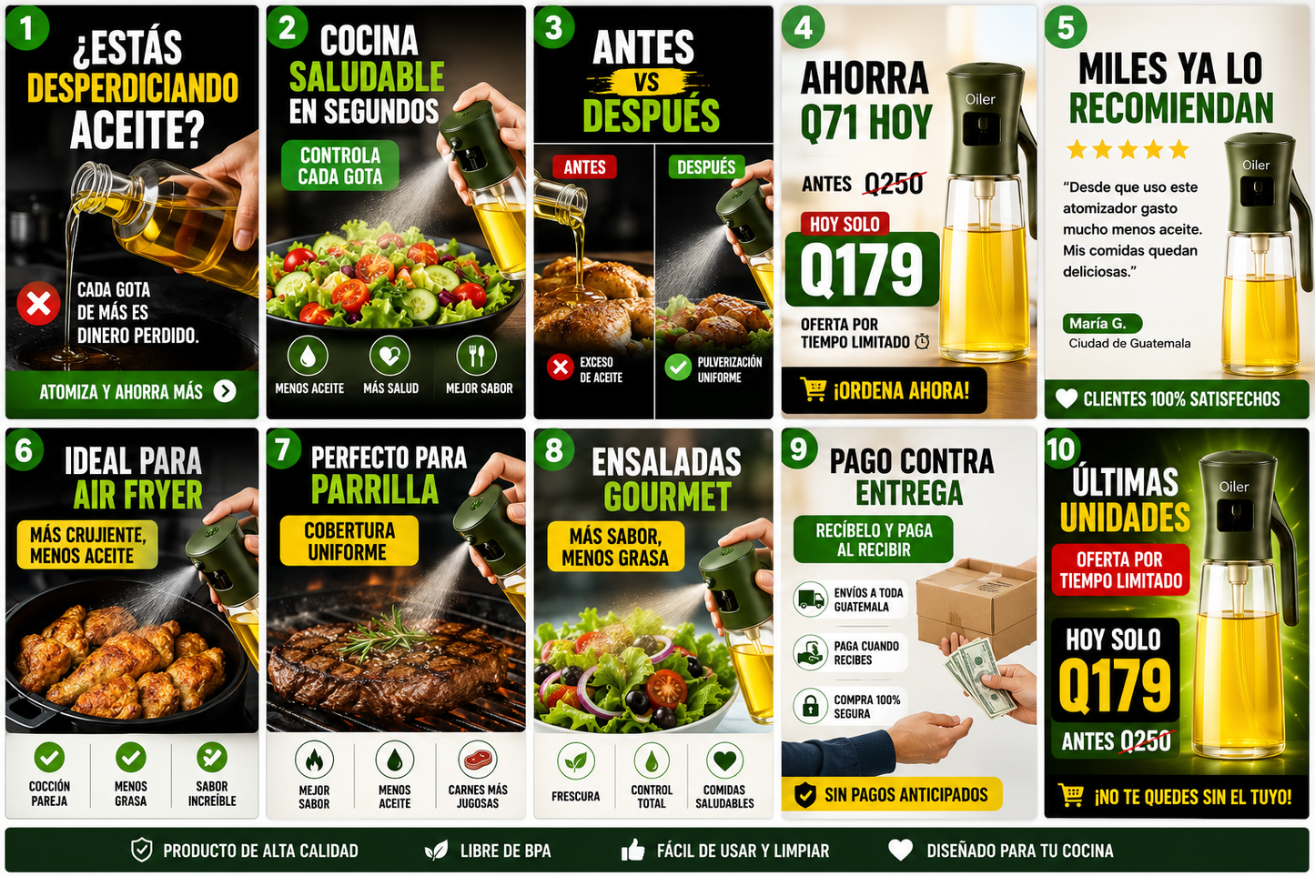 🫒 SPRAY CHEF 2 EN 1 — Cocina Más Sana, Sin Desperdiciar