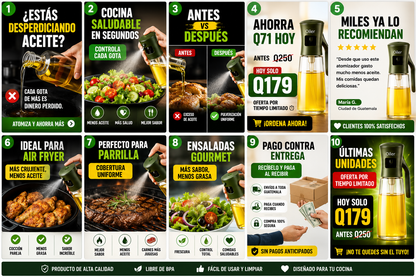 🫒 SPRAY CHEF 2 EN 1 — Cocina Más Sana, Sin Desperdiciar