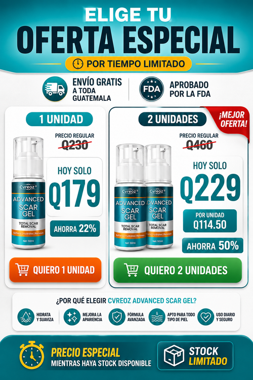 🔥 CVREOZ® ADVANCED SCAR GEL | MEJORA LA APARIENCIA DE TUS CICATRICES