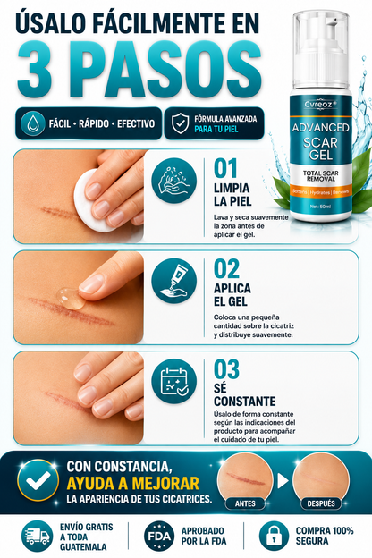 🔥 CVREOZ® ADVANCED SCAR GEL | MEJORA LA APARIENCIA DE TUS CICATRICES