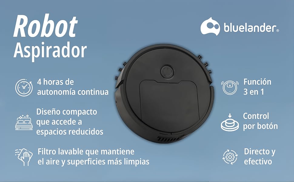Robot Aspiradora Inteligente – Recargable USB
