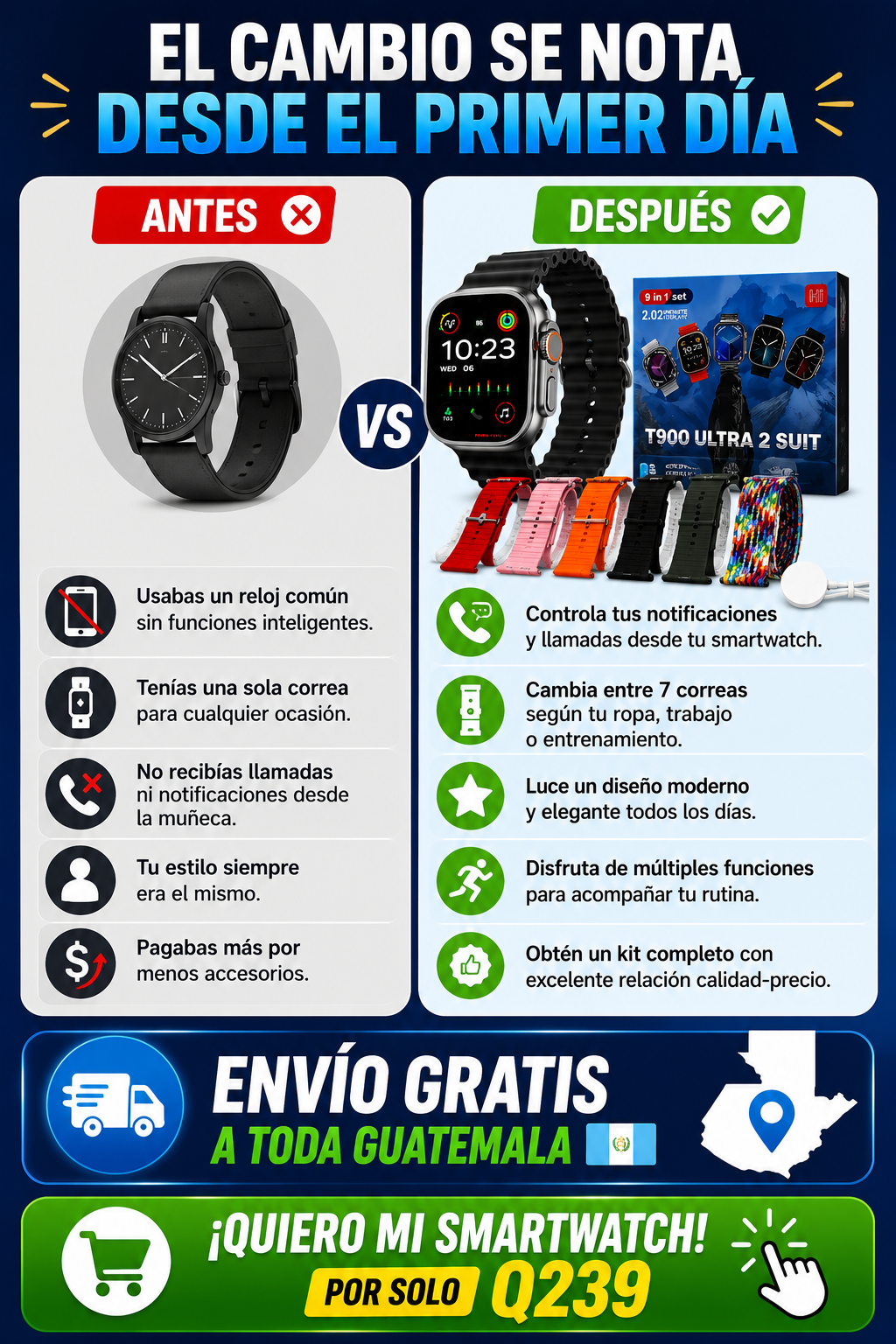 SMARWATCH T900 ULTRA 2 SUIT.