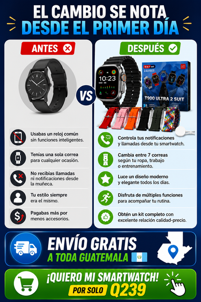 SMARWATCH T900 ULTRA 2 SUIT.