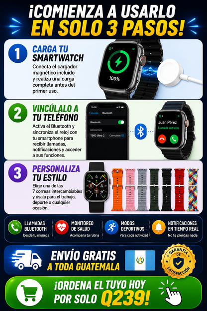 SMARWATCH T900 ULTRA 2 SUIT.