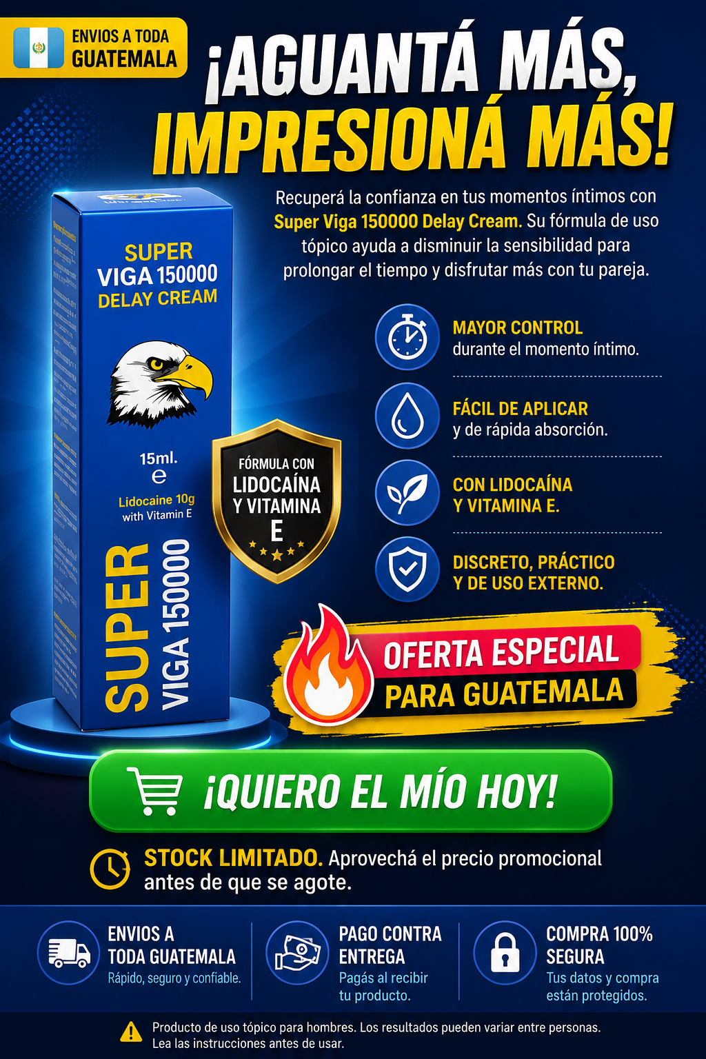 Crema Retardante Super Viga 150000