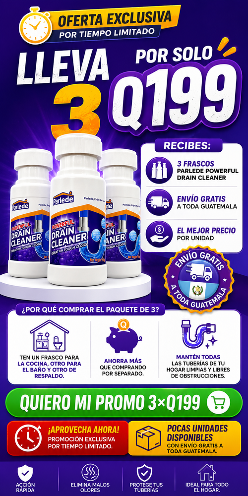 Destapa Tuberías en Minutos | Envío Gratis a toda Guatemala.