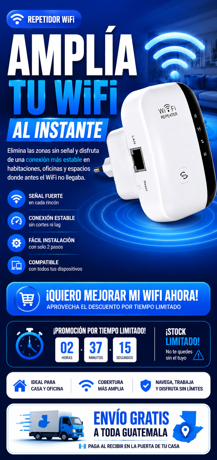 AMPLÍA TU WIFI AL INSTANTE