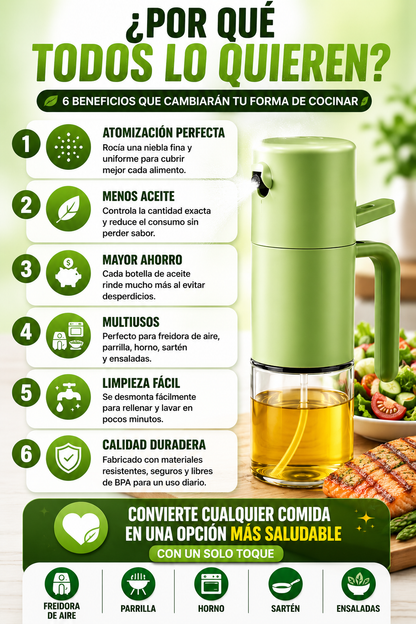 🫒 SPRAY CHEF 2 EN 1 — Cocina Más Sana, Sin Desperdiciar