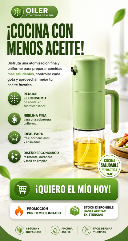 🫒 SPRAY CHEF 2 EN 1 — Cocina Más Sana, Sin Desperdiciar