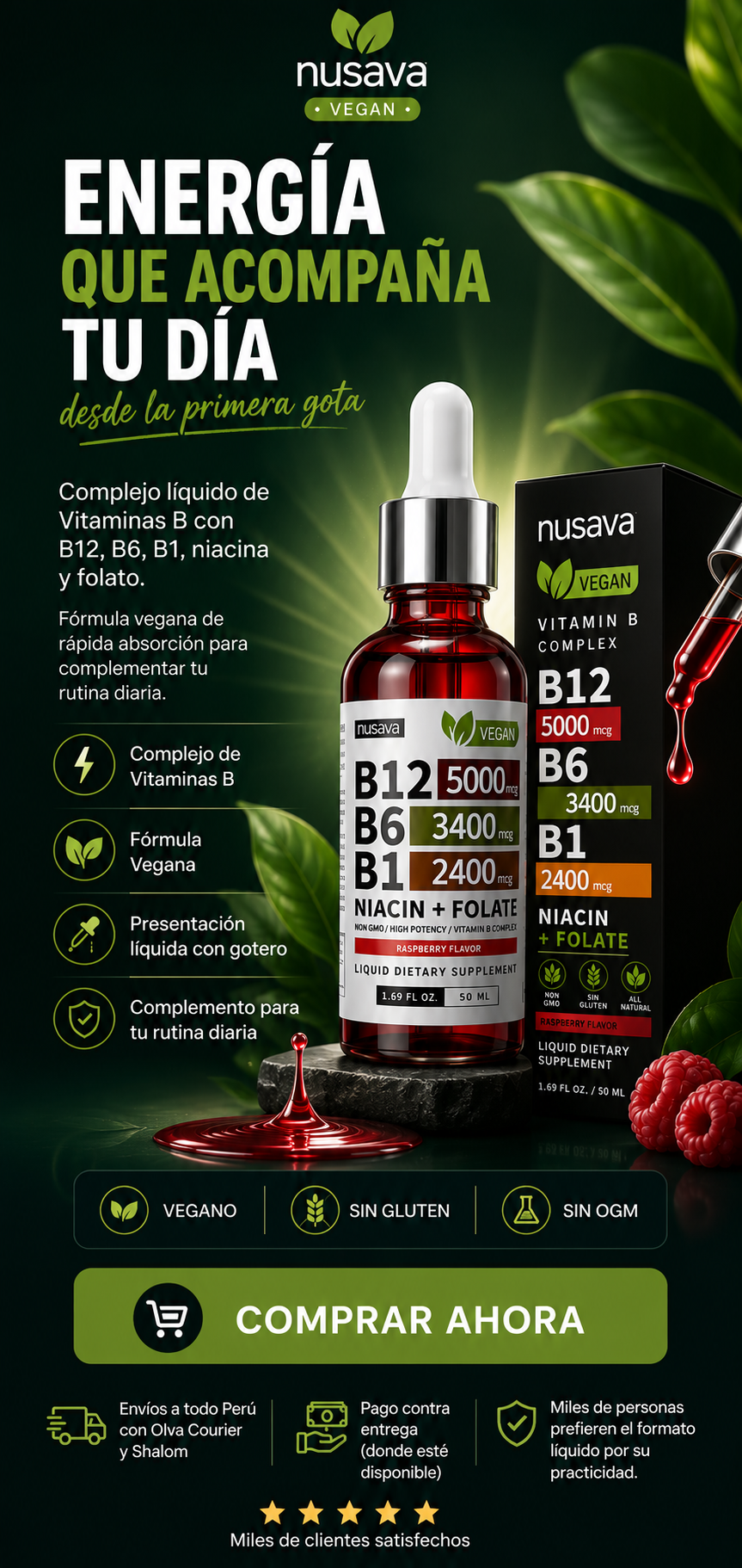 Super oferta 2x1 Vitamina B12 5000 ´nusava¨